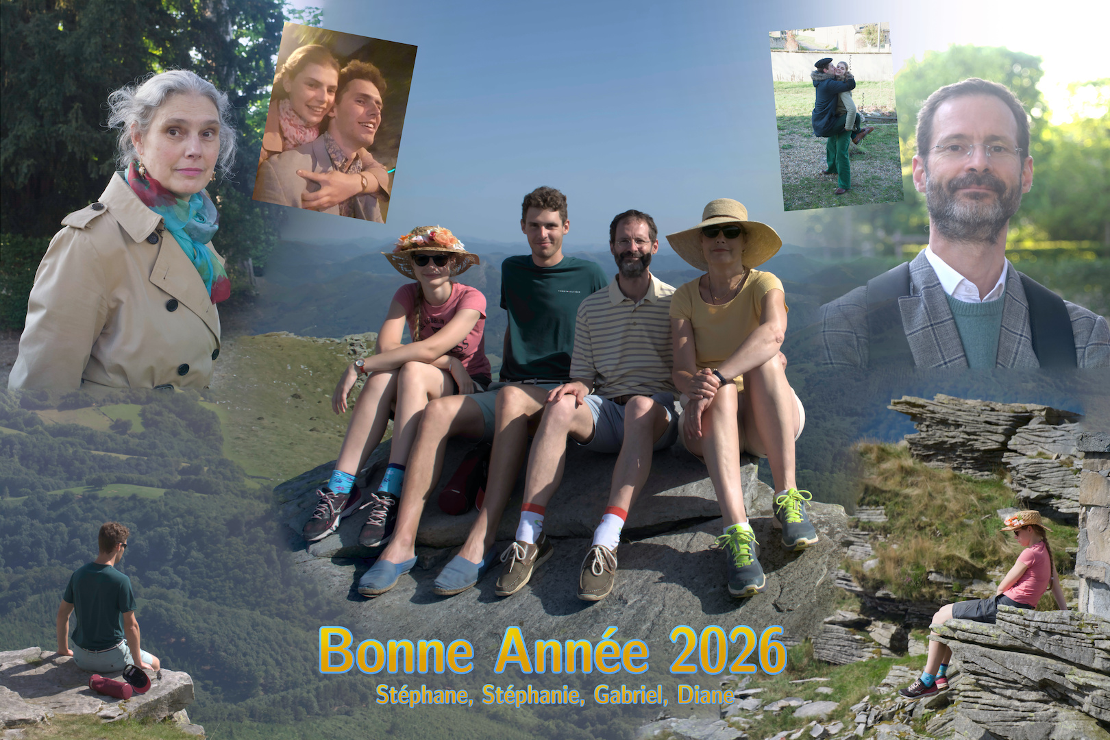 [Voeux pour 2026 de St�phane, St�phanie, Gabriel et Diane]